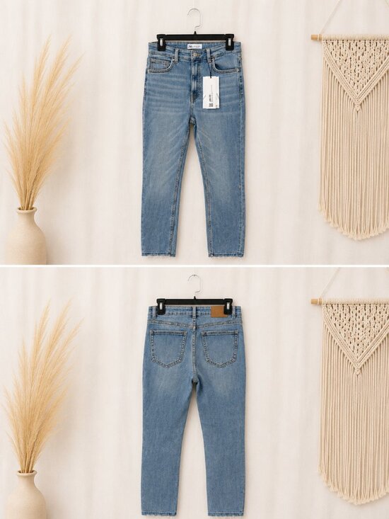 Zara Denim - Zara Light Wash Skinny Jeans Size 4 Stretch Denim Mid Rise